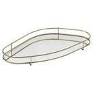 Bandeja Fence Orgânica Dourada 17x29cm Bandeja Fence Orgânica Dourada 17x29cm