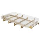 Bandeja Float Gold24K com Fundo de Acrílico