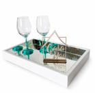 Bandeja Flutuante Espelhada Off White