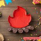 Bandeja Fogueira Vermelha - Festa Junina Decorativa Arraiá Mesa para Doces