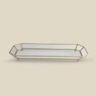 Bandeja Frame Vidro Dourado - ACASA Bandeja Frame Vidro Dourado - ACASA