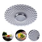 Bandeja Fruteira de Vidro Centro De Mesa Saladeira Organizador de Frutas de Cozinha Transparente