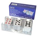 Bandeja giratória de cartas de baralho DNB 9 Deck Plastic Canastra Holder