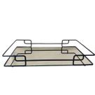 Bandeja Hara Espelhada Luana 10x30cm Black Matte