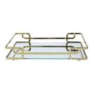 Bandeja Hara Espelhada Luana Golden 10x30cm Dourada