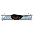 Bandeja hara fence ágata cromada 15x25 cm Bandeja hara fence ágata cromada 15x25 cm