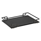 Bandeja Hara Luana Decorativa material sintético Preto 57x37cm Multiuso Resistente