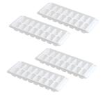 Bandeja Ice Cube Kitch Easy Release White, 16 bandejas (pacote com 4)