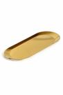 Bandeja Inox Dourada 30x12cm - Lilian
