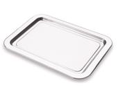 Bandeja Inox Multiuso Servir Café Organizador 25x34 Cm Casa