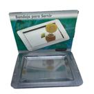 Bandeja Inox Retangular 32x23 cm