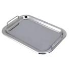 Bandeja Inox Retangular Alça Premium Hotel Casa Escritório M Bandeja Inox Retangular Alça Premium Hotel Casa Escritório M