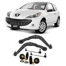 Bandeja + Kit Batente + Bieleta Peugeot 207 Dianteiro 2003 Até 2013 O Par