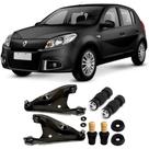 Bandeja + Kit Batente + Bieleta Renault Sandero Dianteira 2007 Até 2013 O Par