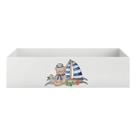 Bandeja Kit Higiene Bebê em MDF Premium Urso Marinheiro