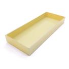 Bandeja Lavabo Sala Caixa em Vidro Palha Fosco 25x10cm
