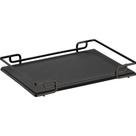 Bandeja Luana Black Matte 37x57cm Tampo material sintético Preto