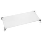 Bandeja Luxo Vidro Branca Lavabo Banheiro Sala Mesa 25x10 Pé Bandeja Luxo Vidro Branca Lavabo Banheiro Sala Mesa 25x10 Pé