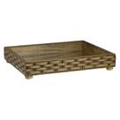 Bandeja Madeira Pinus Espelho Maciça Treliça Modelo P 31cm