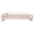 Bandeja Mdf Coração Rosa - Enfeite Quarto Menina - Decoração Luxo Elegante
