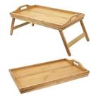 Bandeja Mesa De Cama Com Pés Dobráveis Bambu