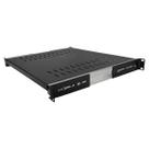Bandeja Móvel Ventilada 1Ux300mm Preto - BANMV0014