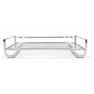 Bandeja Multiuso com Alça Prata 15x27cm - N249078-0 - Quanhe