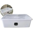 Bandeja Multiuso Com Tampa Carne Peixe Frango 8,75 Litros Bacias Cor Branco Container Orgazizador Cozinha