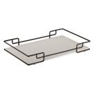 Bandeja Multiuso Hara Luana Tampo material sintético Bege 37x57 Cm