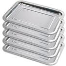 Bandeja Narkysus para laboratório dentário em aço inoxidável 35 cm x 26 cm (pacote com 5)