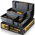 Bandeja organizadora de caixas de ferramentas FLYVOLE para enrolar baú de ferramentas (60 unidades)