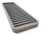 Bandeja organizadora de pia de cozinha de silicone Happitasa Grey 30x10cm
