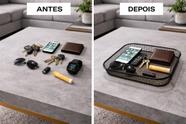 Bandeja Organizadora Porta Treco Para Chaves Carteira Relógio Moedas Design Moderno
