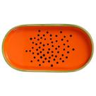 Bandeja Oval Mamão Tutti-Frutti em Cerâmica 2x12x23,5cm P 120-474MAM - Silveira