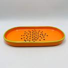 Bandeja Oval P em cerâmica Mamão linha Tutti-Frutti (24x12x2cm)