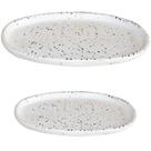 Bandeja Para Banheiro Bandeja Decorativa Oval Pequena Peônia Artesanal De Cimento Com Granilite