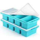 Bandeja para congelação Ztomine Silicone com tampa, capacidade para 1 xícara x4