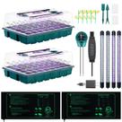 Bandeja para Germinação de Sementes Hugbow 80 Células com Luzes e Tapete Térmico Bandeja para Germinação de Sementes Hugbow 80 Células com Luzes e Tapete Térmico