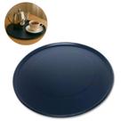 Bandeja para Servir Redonda Multiuso em Metal Preto 33cm