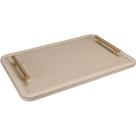 Bandeja Para Servir Servir Retangular Alças Metal Dourado MDF 4x43 Nude Bandeja Para Servir Servir Retangular Alças Metal Dourado MDF 4x43 Nude