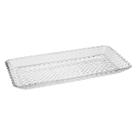 Bandeja Petisqueira Cristal Diamante Lyor em Vidro Grosso Resistente Para Frios Frutas Travessa