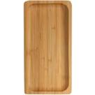 Bandeja Petisqueira de Bambu Retangular 28cm Decoração Café