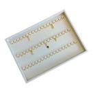 Bandeja Pingente c/3 tiras de argola 21x29x2 - Offwhite