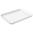 Bandeja Plástica para Servir Hamburguer 32x23cm Restaurante Branco A4 Uno Coza