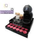 Bandeja Porta 24 Capsulas Cantinho do Cafe Dolce Gusto Mdf Organziador Decoração Coffee