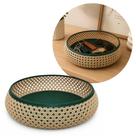 Bandeja Porta Objetos Multiuso Redondo Porta Treco Rústico Design Palhinha Treliça Rattan Sintético Prime 23cm - Mundial Bandeja Porta Objetos Multiuso Redondo Porta Treco Rústico Design Palhinha Treliça Rattan Sintético Prime 23cm - Mundial