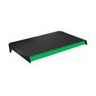 Bandeja Prateleira 40x73 Para Gôndolas New Plus Preta Com Porta Etiquetas Verde Escuro - Sa Gôndolas