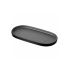 Bandeja Prato Oval Sushi Petisqueira Preto Melamina 26cm Bandeja Prato Oval Sushi Petisqueira Preto Melamina 26cm