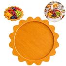 Bandeja Prato Redonda Ondulada Decorativa de Mesa 23,5cm Bandeja Prato Redonda Ondulada Decorativa de Mesa 23,5cm