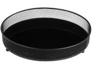 Bandeja Preta em Metal c/ Espelho Preto 11983 Mart